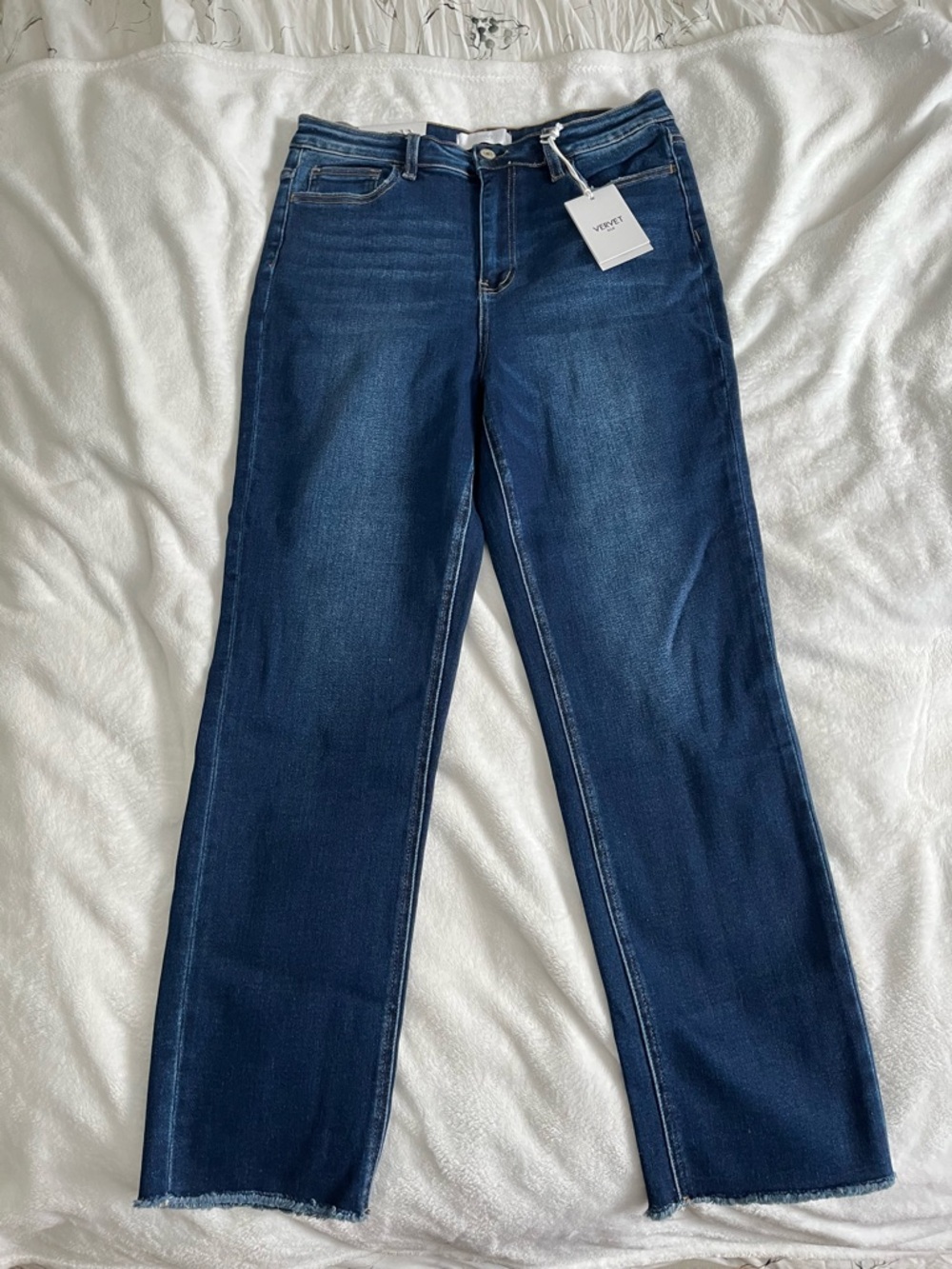 VERVET Dark Indigo Straight Leg Jeans